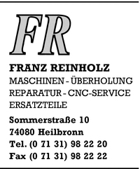 Reinholz, Franz