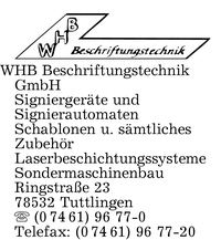 WHB Beschriftungstechnik GmbH