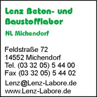 Lenz Beton- und Baustofflabor NL Michendorf