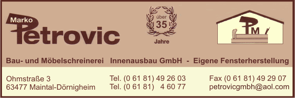 Petrovic Bau- und Mbelschreinerei - Innenausbau GmbH, Marko