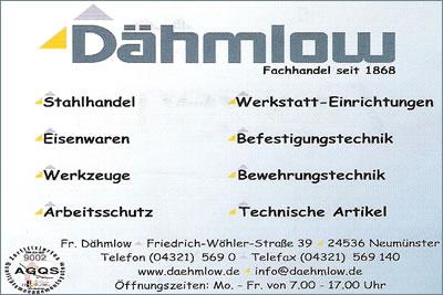 Dhmlow GmbH & Co. KG, Fr.