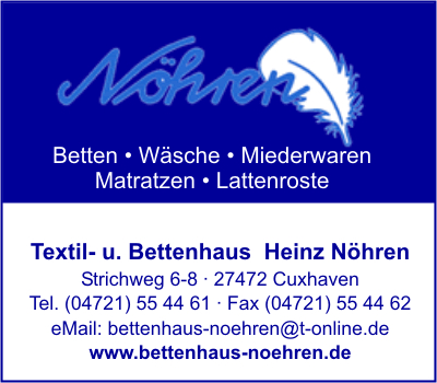 Textil- und Bettenhaus Heinz Nhren