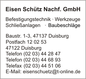 Eisen Schtz GmbH, Nachf.