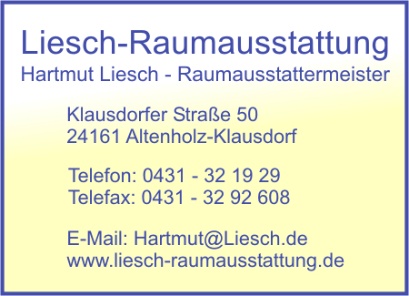 Liesch-Raumausstattung - Hartmut Liesch Raumausstattermeister