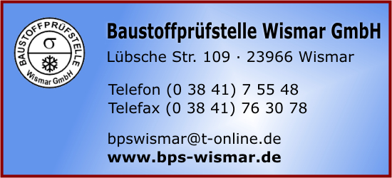Baustoffprfstelle Wismar GmbH