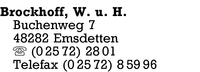 Brockhoff, W. & H.