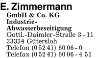Zimmermann GmbH & Co. KG, E.