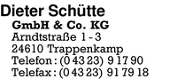 Schtte, Dieter, GmbH & Co. KG