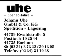 Uhe Spedition GmbH & Co. KG, Johann