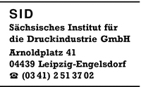 SID Schsisches Institut fr die Druckindustrie GmbH