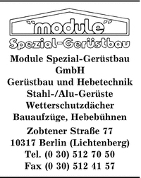 Module Spezial-Gerstbau GmbH