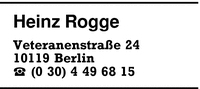 Rogge, Heinz