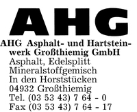 AHG Asphalt- und Hartsteinwerk Grothiemig GmbH