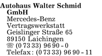 Autohaus Walter Schmid GmbH