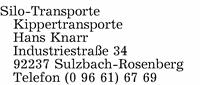 Silo-Transporte Hans Knarr
