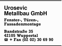 Urosevic Metallbau GmbH