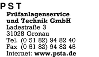 PST Prfanlagenservice und Technik GmbH