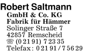 Saltmann, Robert, GmbH & Co. KG