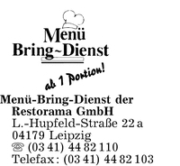 Men-Bring-Dienst der Restorama GmbH