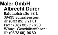 Maler GmbH, Albrecht Drer