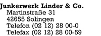 Junkerwerk Linder & Co.