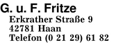 Fritze, G. u. F.