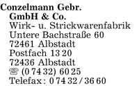 Conzelmann GmbH & Co., Gebr.