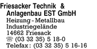 Friesacker Technik und Anlagenbau Est GmbH