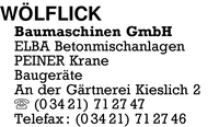 WLFLICK  Baumaschinen GmbH