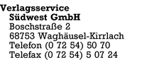 Verlagsservice Sdwest GmbH
