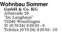 Wohnbau Sommer GmbH & Co. KG