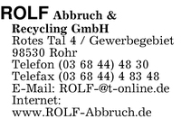 Rolf-Abbruch und Recycling GmbH