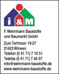 Wehrmann Baustoffe u. Baumarkt GmbH, F.