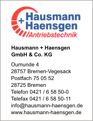Firma Hausmann Haensgen GmbH & Co. KG in Bremen - Branche(n ...